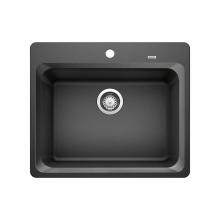 Blanco Canada 400174 - Vision SILGRANIT 25'' Single Bowl Dual Mount Kitchen Sink - Anthracite