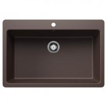 Blanco Canada 403631 - Liven SILGRANIT 33'' Super Single Dual Mount Kitchen Sink - Cafe