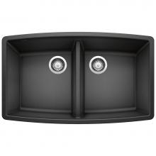 Blanco Canada 400499 - Performa SILGRANIT 33'' 50/50 Double Bowl Undermount Kitchen Sink - Anthracite