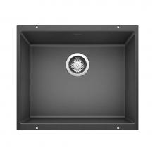 Blanco Canada 400825 - Precis SILGRANIT 21'' Single Bowl Undermount Kitchen Sink - Anthracite