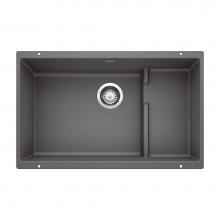 Blanco Canada 401447 - Precis Cascade SILGRANIT 29'' Single Bowl Undermount Kitchen Sink with Colander - Cinder
