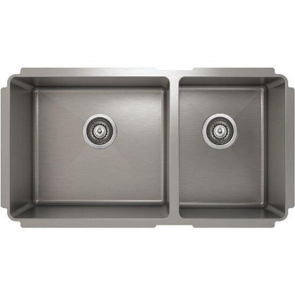 ProInox H75 sink undermount, double L18X16X10 R12X16X8