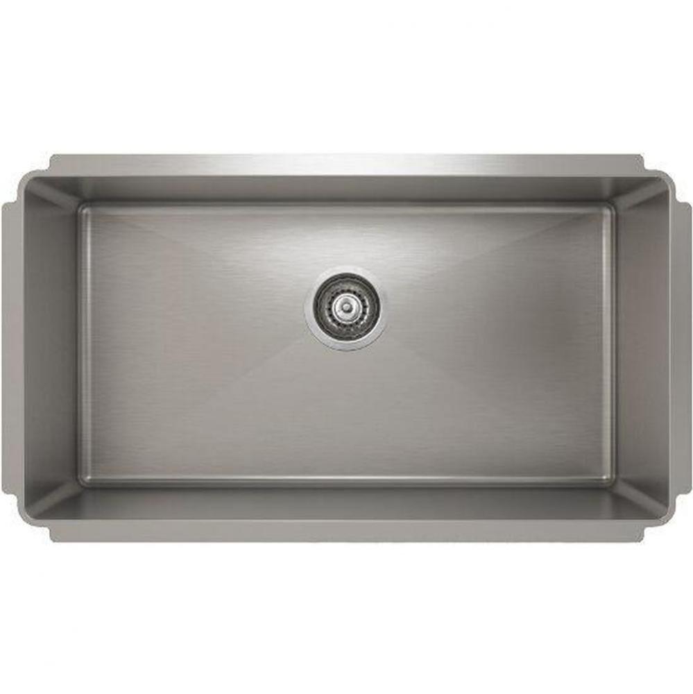 ProInox H75 sink undermount, single 30X16X10