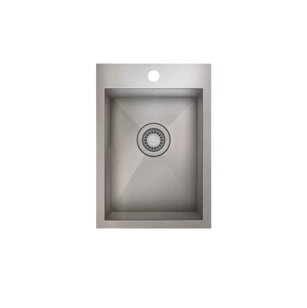 ProInox IH0 prep/bar sink topmount, single 12X16X8