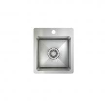 Pro Chef IH75-TS-14168 - ProInox IH75 prep/bar sink topmount, single 12X12X8