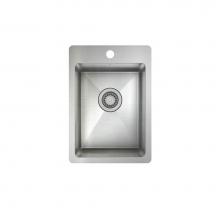 Pro Chef IH75-TS-14208 - ProInox IH75 prep/bar sink topmount, single 12X16X8