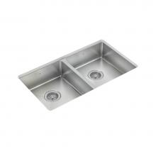 Pro Chef IH75-UE-31186 - ProInox H75 ADA sink undermount, double L14X16X5,5 R14X16X5,5