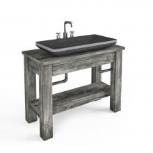 Unik Stone Canada VIN-G60T-GB - Vanity VINTAGE - Model G - 60'' - with top - Gray