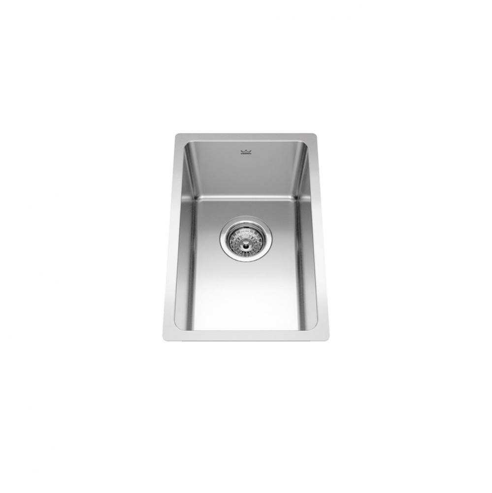 Brookmore 11.6-in LR x 18.2-in FB Undermount Single Bowl Stainless Steel Kitchen Sink