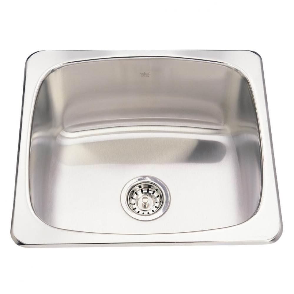 Kindred Utility Collection 20.13-in LR x 18.13-in FB Drop In Single Bowl Stainless Steel Laundry S