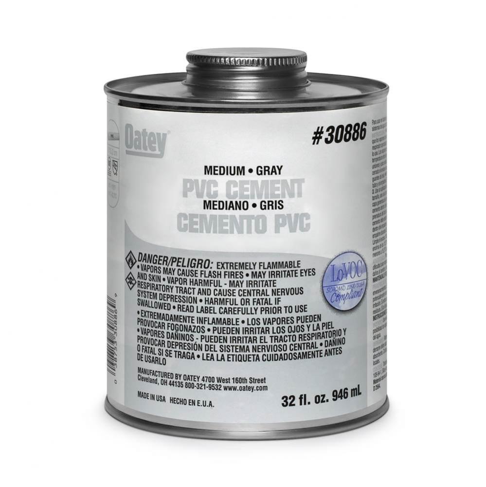 32 Oz Pvc Medium Gray Cement