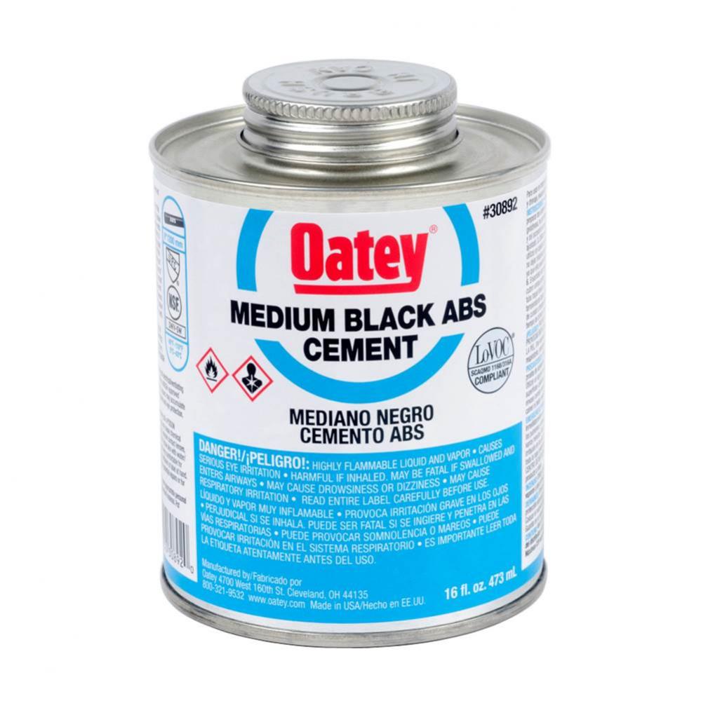 16 Oz Abs Medium Black Cement