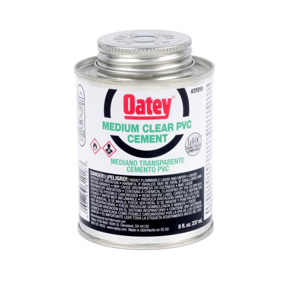 8 Oz Pvc Medium Clear Cement