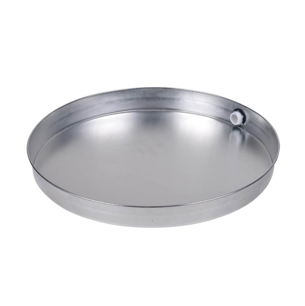 22 In. Aluminum Water Heater Pan W/1 In. Adapter