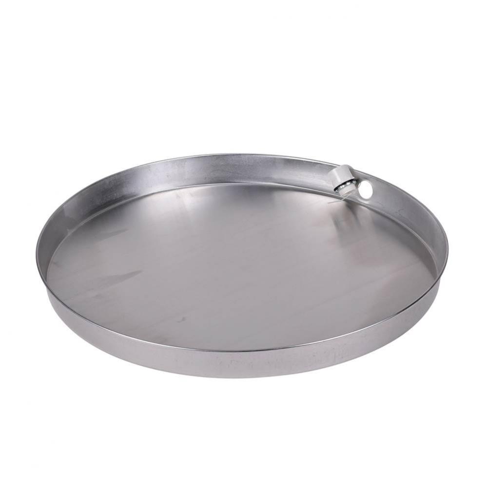 26 In. Aluminum Water Heater Pan W/1 In. Adapter