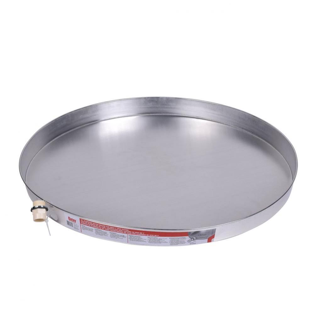 30 In. Aluminum Water Heater Pan W/1 In. Cpvc Adapter