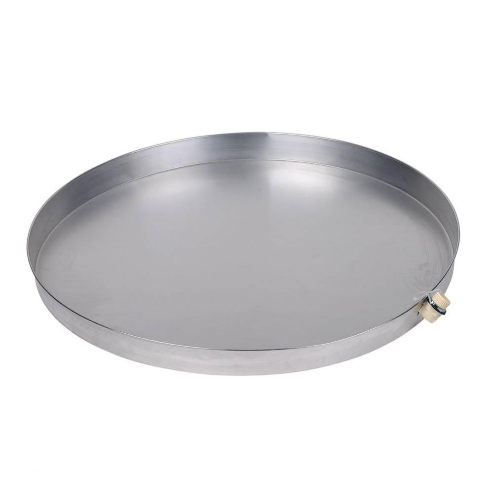 32 In. Aluminum Water Heater Pan With 1 In. Cpvc Adapter