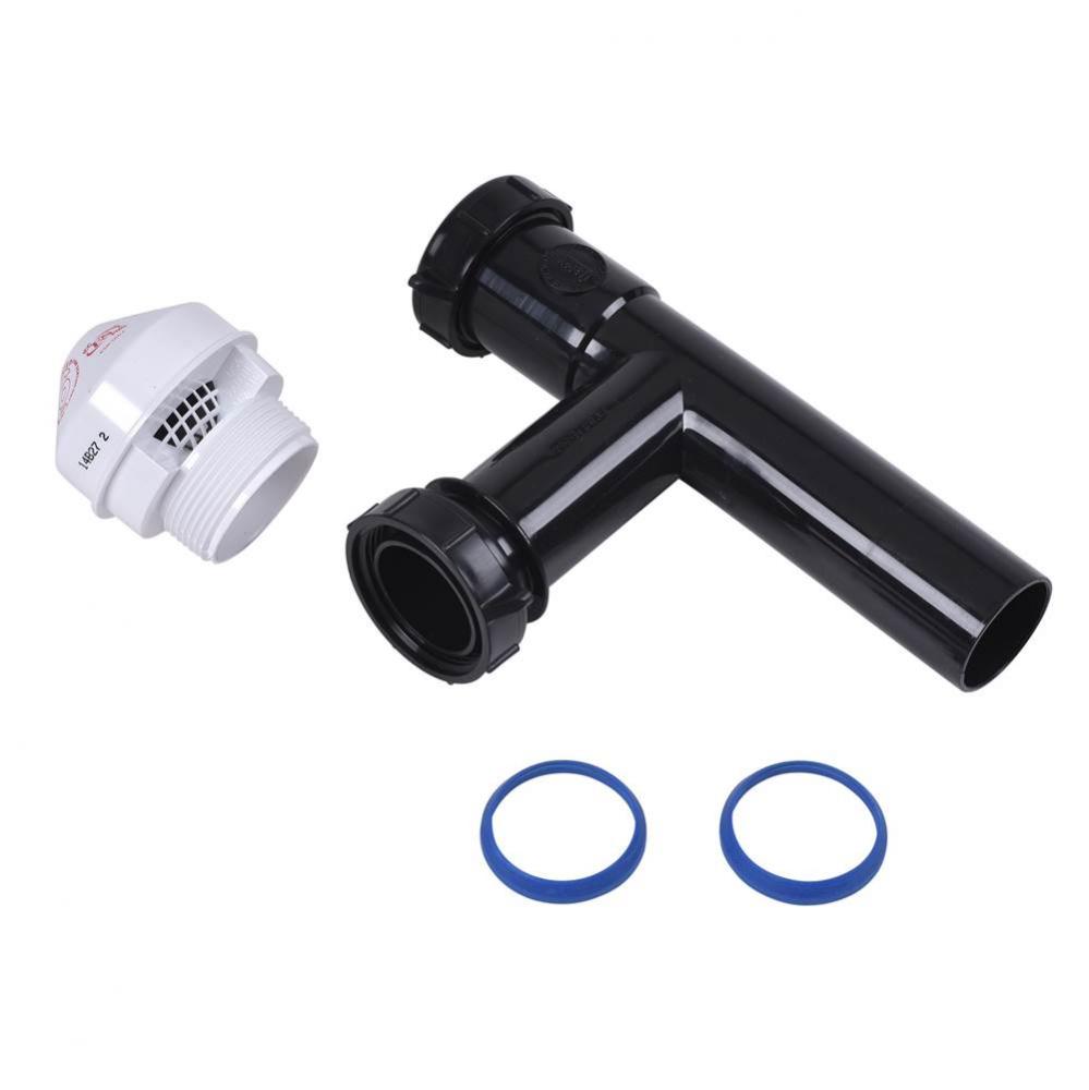 20 Branch, 8 Stack Dfu Sure-Vent, Black Tubular Adapter