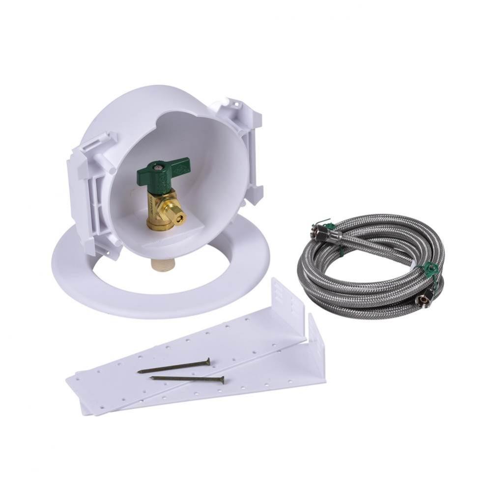 Rimob 1/4 Turn Cpvc, Std Pack, Ss Hose Ll