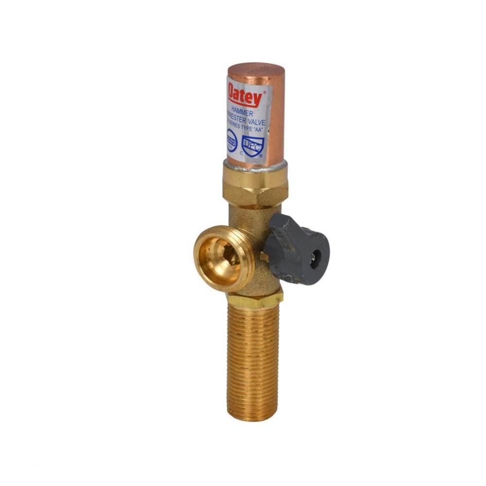 Wmob Valve, 1/4 Turn, Copper, Hammer, Side Hdl, Left