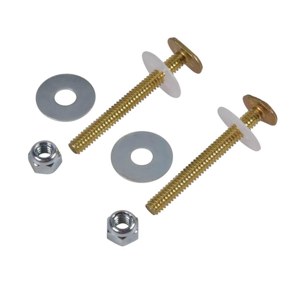 1/4 X 2 1/4 In Brass Toilet Bolt Set W/Washer