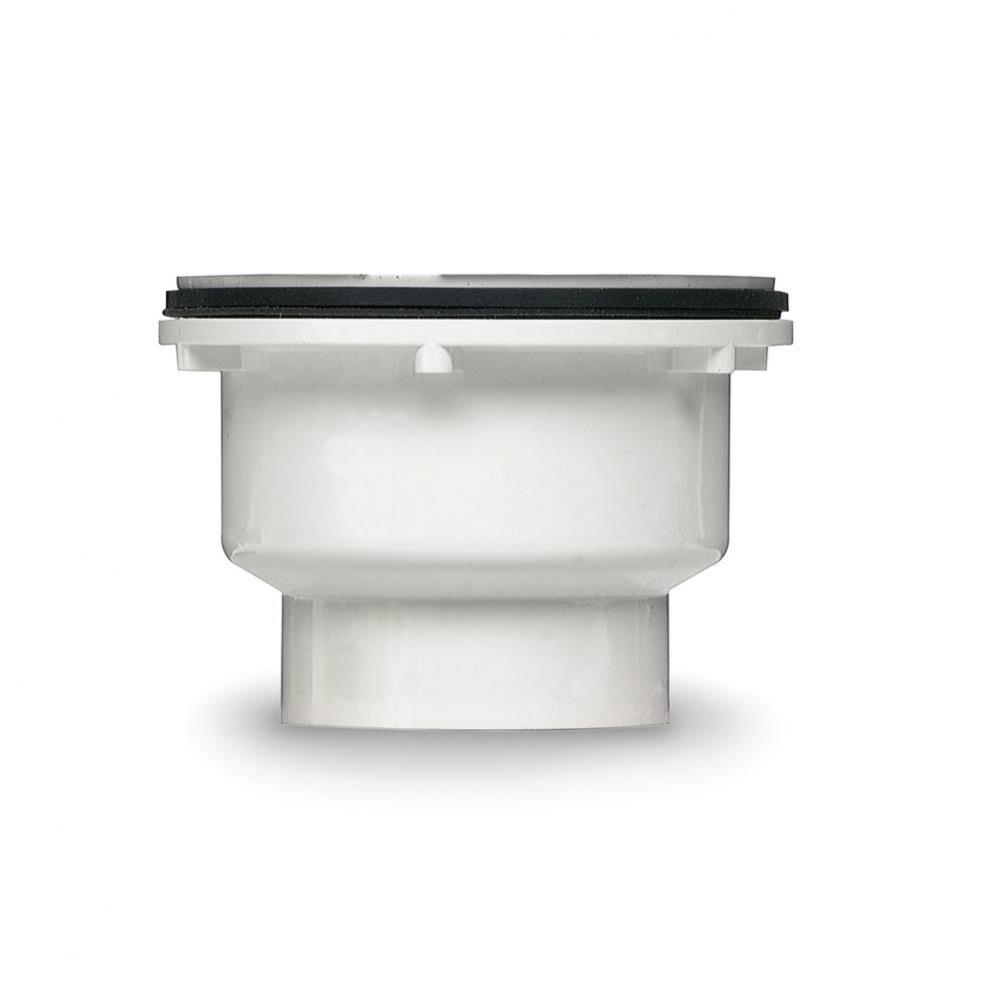 2 Part Pvc Shower Drain W/Ss Strainer