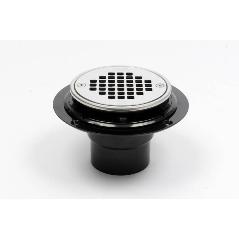 Abs Rd Low Profile Drain Heavy Ss Screw In Strianer W/Ring