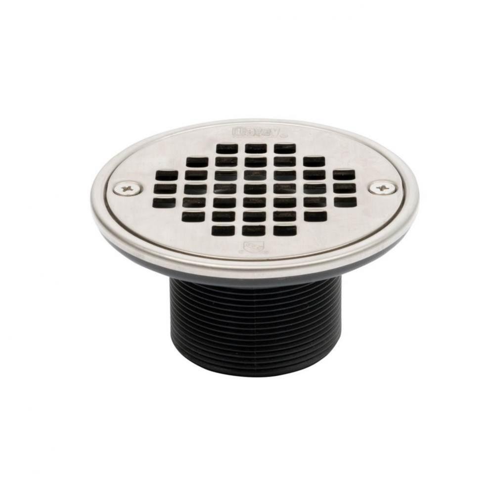 Abs Round Barrel Only Polished Ss Screw In Strainer W/Ring