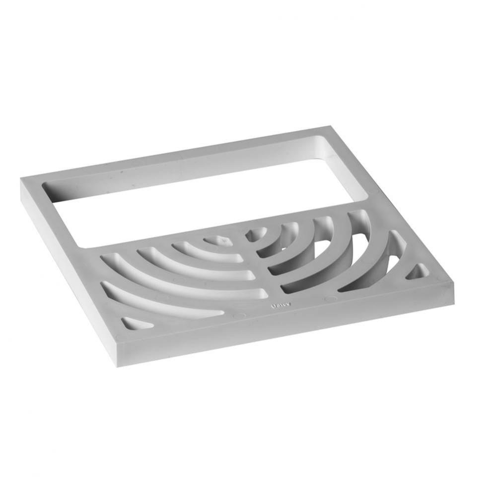 9 3/16 In. 1/2 Top Grate-Floor Sink