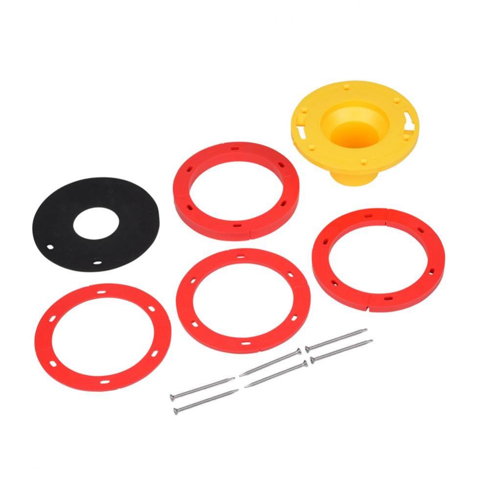 Toilet Flange Extender Kit 1/4- 1 5/8 In.