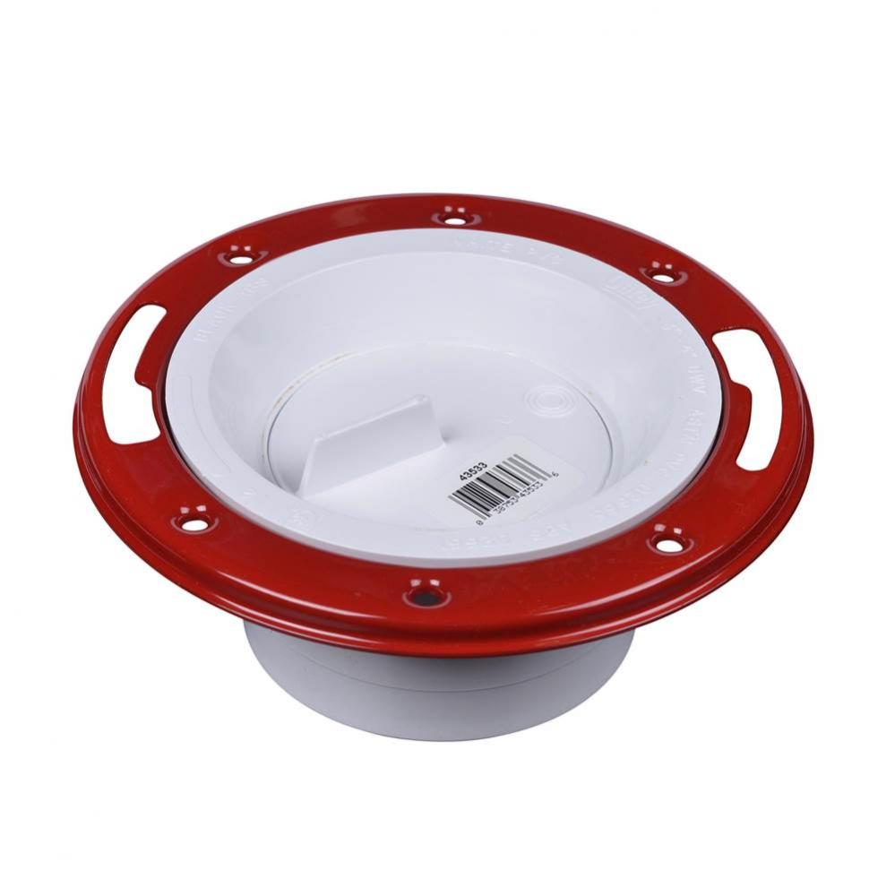 3-4 In. Pvc Long Pattern Flange Ring W/Cap