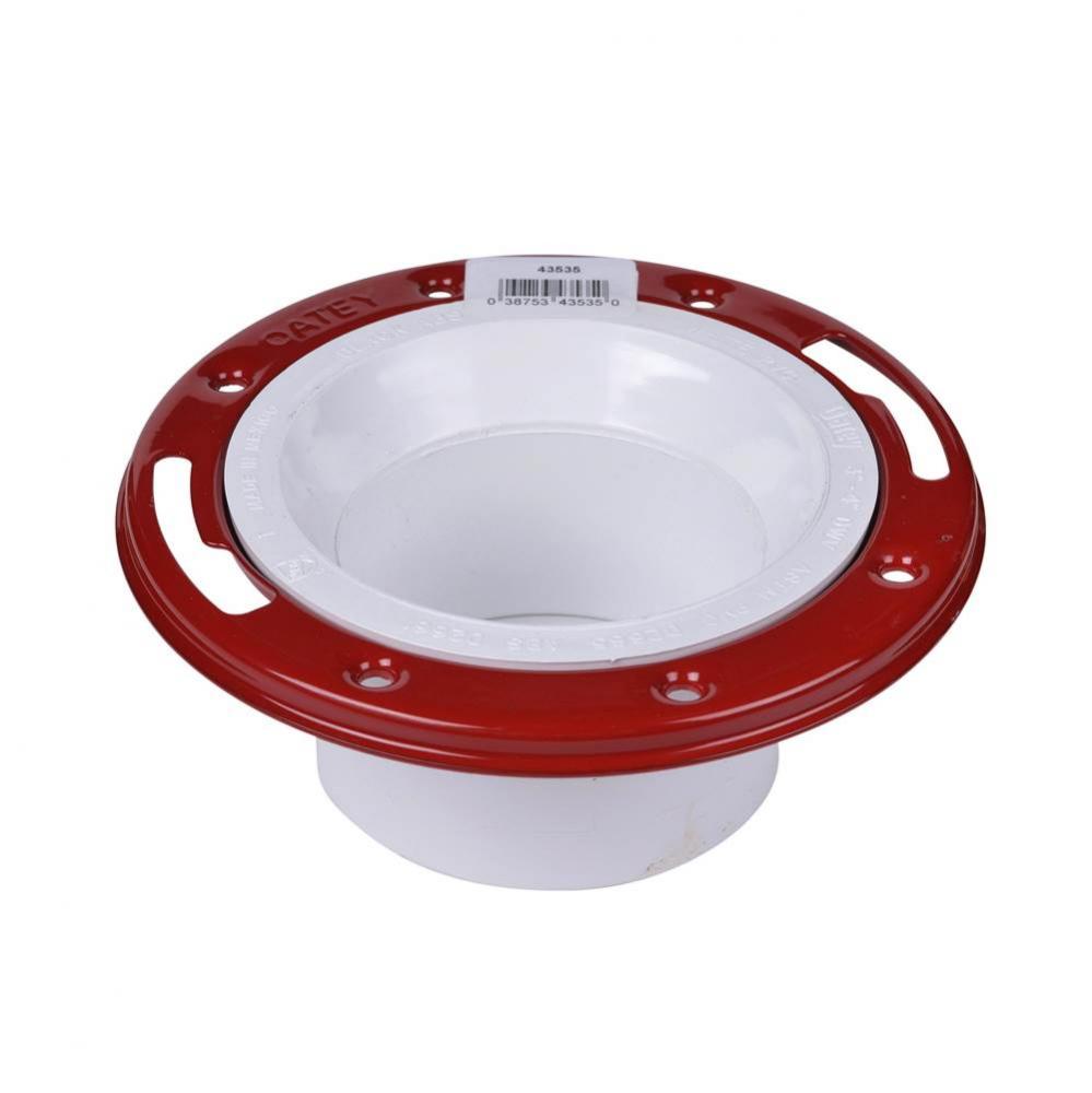 3-4 In. Pvc Long Pattern Flange Ring W/O Cap