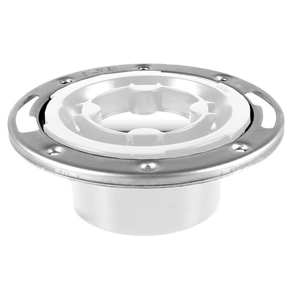 East Tap, 3X4 Hub Flange, Testable, Pvc W/Ss Ring