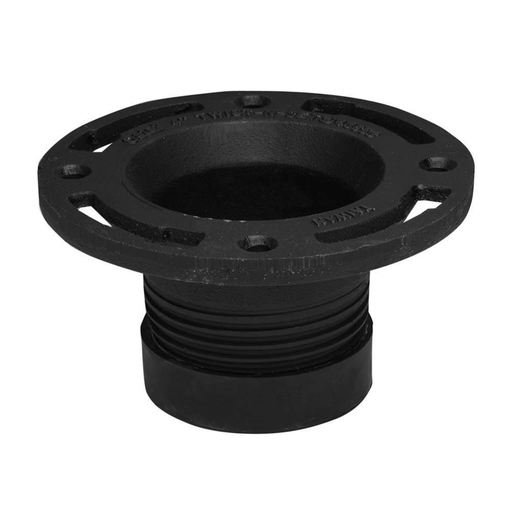 4 In. Cast Iron Twist-N-Set Flange