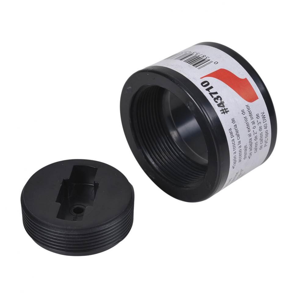 2-3 In. Plastic Snap-In Cleanout Abs