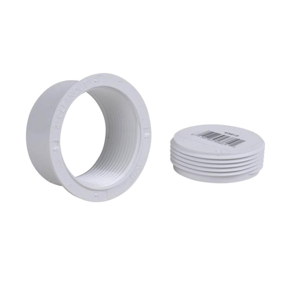 2 In. Snap-In Cleanout Assy Pvc