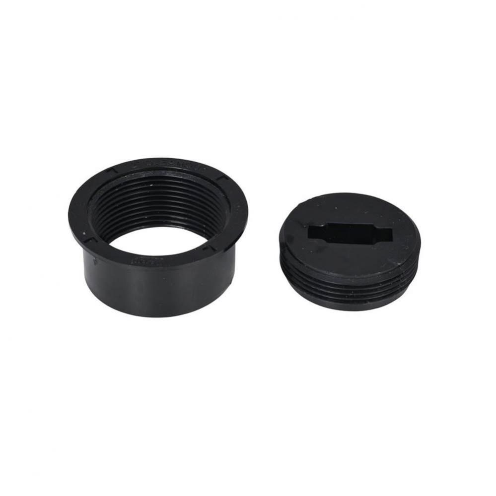 2 In. Snap-In Cleanout Assy Abs