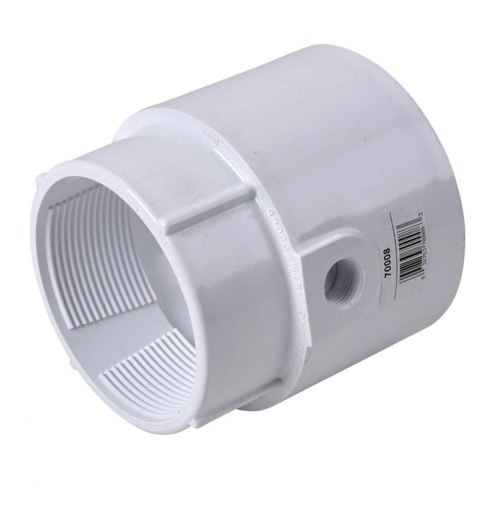 4 IN PVC PIPE FIT BASE With PRIMER TAP
