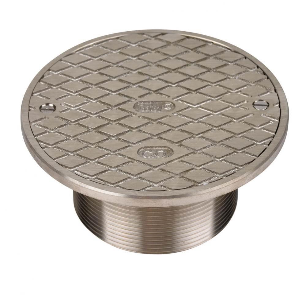 6 Cast Nickel Round Barrel W/Clean Out  Round Nickel Cover