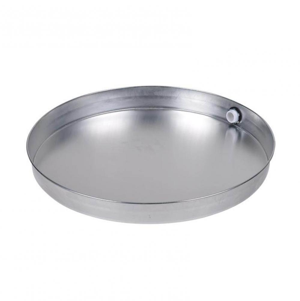 28 In. Aluminum Water Heater Pan W/1 In. Adapter