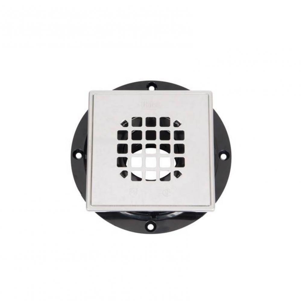 Abs Square Barrel Only Polished Ss Screw In Strainer W/Ring