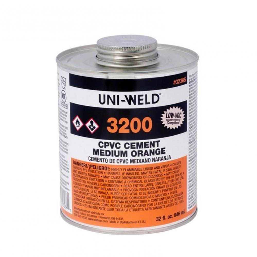 Orange Cpvc Cement 1/2 Pt