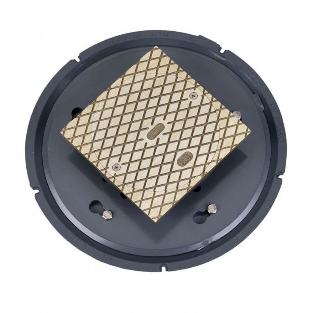 3 In. Pvc Nickel Cleanout W/6 In. Nickel Cover