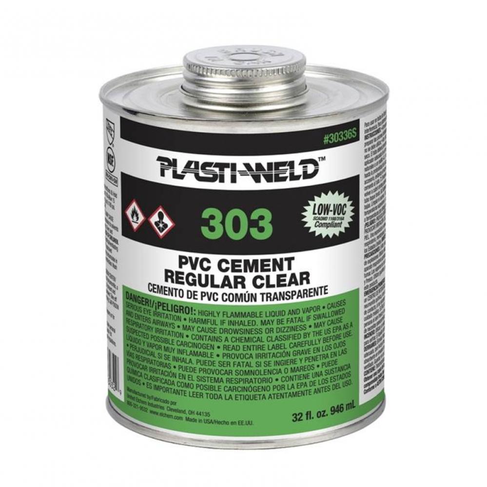 Clear Regular Body Pvc Cement Qt