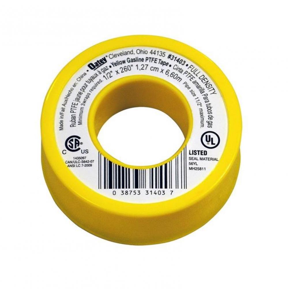 Yellow Tfe Tape 20 Per Display