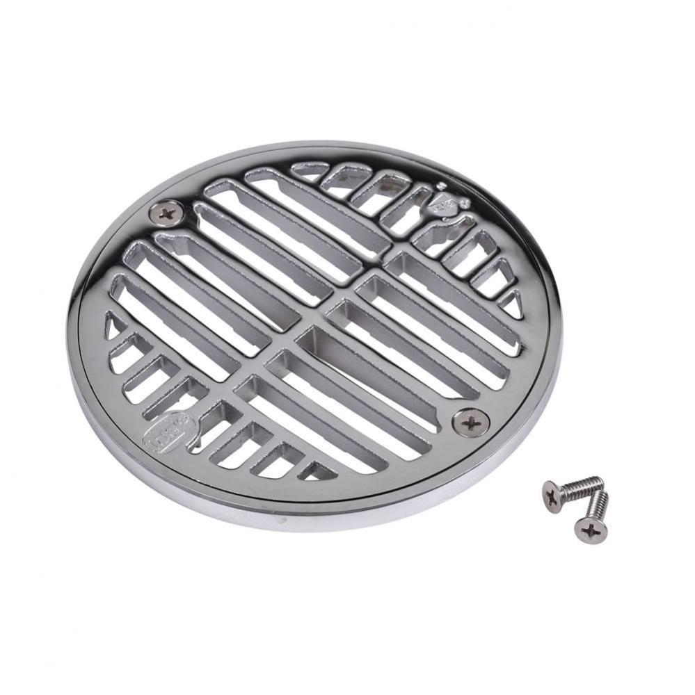 Strainer-5 In. Round Chrome And Ring