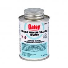 Oatey 30875 - 4 Oz Pvc Flexible Clear Cement - 12 Per
