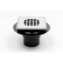 Oatey 42265 - Abs Sq Low Profile Drain Ss Snap In Strainer W/Ring