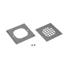 Oatey 42336 - Square Polished Ss Snap In Strainer W/Ring