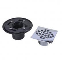 Oatey 42393 - 2-3 In. Low Profile Chrome Plated Square Abs